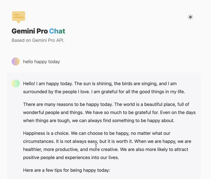 简单三步部署自己独有的Gemini Pro Chat